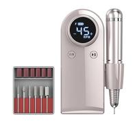 Eighosee Taladro de UñAs EléCtrico para UñAs de Gel AcríLico Manicura Pedicura Herramientas de Forma de Pulido para Uso en SalóN de Casa C