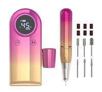 Eighosee Taladro de UñAs EléCtrico para UñAs de Gel AcríLico Manicura Pedicura Herramientas de Forma de Pulido para Uso en el SalóN del Hogar A