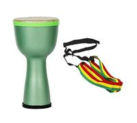 Eighosee Tambor Africano Lijiang de 8 Pulgadas, Pandereta, NiñOs Adultos, Principiantes, Indios, Instrumentos de PercusióN de Tambor, Verde