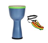 Eighosee Tambor Africano Lijiang de 8 Pulgadas, Pandereta, NiñOs Adultos, Principiantes, Indios, Instrumentos de PercusióN de Tambor, Azul