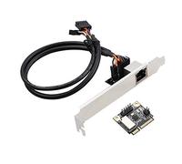 Eighosee Tarjeta de red Mini PCI-E a Gigabit Ethernet de 1000 m, puerto RJ45 a adaptador Mini PCI RTL8111H