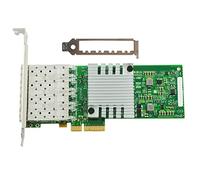 Eighosee Tarjeta de red portátil I350AM4 del microprocesador de la tarjeta de red del microprocesador I350AM4 del gigabit del gigabit de la fibra óptica de cuatro puertos de I350-4SFP