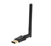 Eighosee Tarjeta de red USB de 600 Mbps, adaptador WiFi 2.4G/5.8G, transmisor receptor WiFi para PC /OS/Linux, color negro