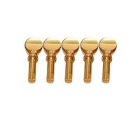Eighosee Tornillos de apriete de cuello para saxofón y saxofón de cobre dorado para instrumentos de viento de madera, tenor, paquete de 5