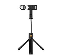 Eighosee Trípode para selfie con soporte extensible integrado para teléfono con control remoto inalámbrico y luz para teléfonos móviles iOS y Android