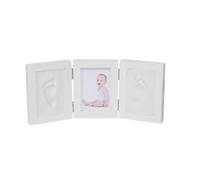 Eighosee TríPtico de 5 Pulgadas Sin Cubierta, de Fotos con Huella de Mano para ReciéN Nacido, con Kits de Arcilla, Recuerdos DIY para, Juguete para Regalo