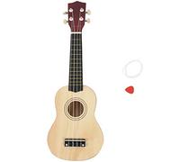 Eighosee Ukelele soprano de 21 pulgadas, 4 cuerdas, guitarra hawaiana, ukelele ukelele + cuerda + púa para principiantes (natural)