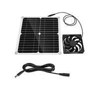 Eighosee Ventilador Alimentado por Panel Solar Ventilador de Escape Solar de 11 Pulgadas para Casa de de Corral para Mascotas Invernadero Techo de RV con 1 Ventilador