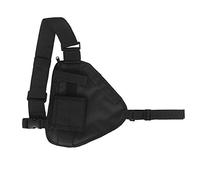 Eighosee Walkie Talkie - Bolsa de pecho con colgante para radio, cartera para teléfono al aire libre, Black, Talla única