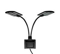 Eighosee X7 Dual Super Bright LED LáMpara de Cultivo de Plantas AcuáTicas Luz de Acuario LáMpara Impermeable con Clip para Tanque de Peces Enchufe de la UE