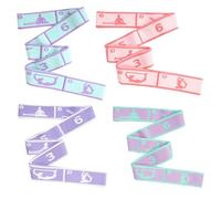 Eight Grid Resistance Band - Yoga Fitness Elastic | Universal Stretching Ejercise Band For Adults And Children, Dance Pilates Gymnastics Workout Tool | Enhances Flexibility Strength Leg Training Home