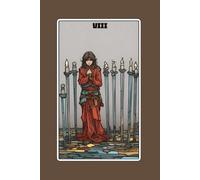 Eight of Swords - Tarot Card Notebook - Card No.62 (Color Ed.): A5 Ruled Lined Tarot Journal Diary Sketchbook Notebook - Eight of Swords (Feeling Trapped and Restricted)