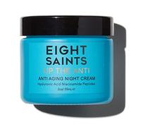 Eight Saints Up the Anti Night Cream Face Moisturizer to Reduce Fine Lines and Wrinkles, Natural and Organic Anti Aging Cream For Face with Niacinamide and Hyaluronic Acid, 2 Ounces
