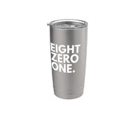 EIGHT ZERO ONE Código de Área 801 Salt Lake City UT Utah Estados Unidos Vaso térmico de acero inoxidable de doble pared