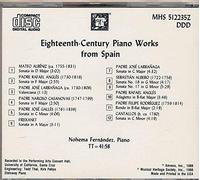 Eighteenth-Century Piano Works from Spain