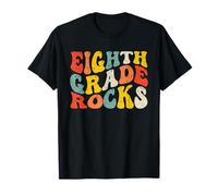 Eighth Grade Rocks Back to School Teacher Boy Kids 8th Grade Camiseta