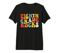 Eighth Grade Rocks Back to School Teacher Boy Kids 8th Grade Camiseta Premium