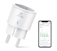 EIGHTREE Enchufe Inteligente Alexa Mini, 16A 3680W Enchufe Wi-Fi Medidor Consumo, Compatible con Alexa&Google Home, Tomada Inteligente Programable con Temporizador, Control Remoto por APP&Voz