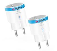 EIGHTREE Zigbee - Enchufe inteligente con medición de consumo de energía, 16 A, repetidor Zigbee, requiere hub, compatible con Home Assistant, Hubitat, SmartThings, Alexa
