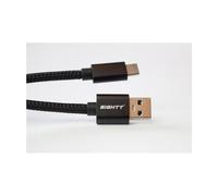 Eightt cable usb a usb-c 2 metros trenzado nylon negro
