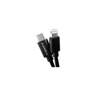 Eightt cable usb-c a lightning 1metro nylon negro