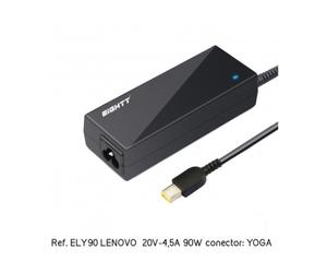 Eightt ely90 adaptador e inversor de corriente interior 90 w negro