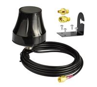 Eightwood 4G LTE Antena Exterior Impermeable - Omnidireccional Dome Puck Antena Kit Completo con Soporte de Pared Ángulo L Junta de Silicona Cable 3 m SMA/RP-SMA/TS9 Adaptador para Router LTE MiFi IoT