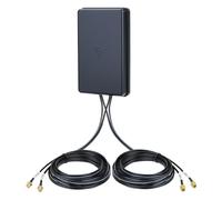 Eightwood 4G LTE & Dual WiFi 6E MIMO Antena combinada 5dBi 2X SMA + 2X RP-SMA Conector IP65 Grado Industrial 600-6000MHz para 4G LTE / 3G WiFi 6E Router Bluetooth Zigbee IoT