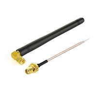 Eightwood 868 MHz Antena Vertical Omni direccional SMA Macho + SMA Hembra RG178 Cable 6 Pulgadas 15 cm para Homematic CCU3 CCU2 CC1101 Fibaro Home Center System 2 Raspberrymatic