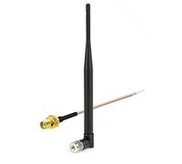 Eightwood 868mhz Antena Inclinación e inclinación NFC RFID SMA Antena Masculina + Cable SMA Hembra RG178 15cm 6 Pulgadas para gsm Antena WiFi inalámbrica Aprobación CCU3 CCU2 CC1101 Jamón Radio