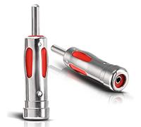 Eightwood Adaptador Antena ISO Hembra Conector Antena Coche DIN Macho a ISO Hembra 2 pzas para a Dab + Am/FM Antena Radio Coche