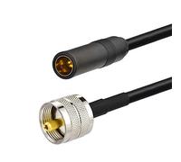 Eightwood Adaptador de Antena de Radio de Coche PL259 Macho a Motorola FM/Am Hembra Cable de extensión RG58 12"