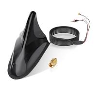 Eightwood Antena Activa Dab/Dab+ para Coche, Digital FM, Antena de Techo con Amplificador con Conector SMB, Adaptador DIN para, Divisor de Radio de Coche, Cable de extensión de 5 m.