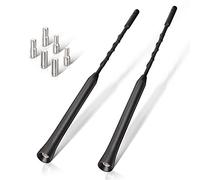 Eightwood Antena Coche FM Dab Antena Radio Coche con Recepción Techo 2 Piezas 23cm Universal Repuesto con Fuerte Función de Recepción FM/Dab