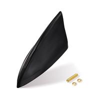 Eightwood Antena de aleta de tiburón para radio AM/FM, antena de radio de coche para automóvil, SUV, camión, todoterreno, con base adhesiva (negro)