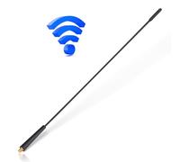 Eightwood Antena de coche Auto Dachantenne FM DAB Antena de radio de coche 41CM Universal Antena de techo para coche M6 Adaptador con recepción FM/AM/DAB Radio de coche