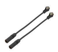 Eightwood Antena de Radio Am/FM Antena ISO ISO Radio de automóvil Cable Trenzado RG58 7.8 Pulgadas 20 cm 2 Piezas para Blaupunkt Beat TechniSat Pioneer Sony Kenwood Alpine