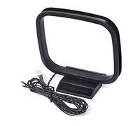 Eightwood Antena de Radio Am Loop Antena FM para HiFi Mini Conector de 3 Pines Compatible con Sistema estéreo de Radio Receptor AV Sharp de la Serie HiFi