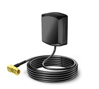 Eightwood Antena GPS de Coche SMA de ángulo Recto Base magnética Masculina Impermeable Activa GPS Aérea 3 Metros RG174 para módulo de Sistema de navegación GPS Car DVR Tracker Car Stereo Head Unit