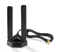 Eightwood Antena WiFi 7 para placa base MSI Gaming Tri-Band MSI EZ | Compatible con MAG B850 Tomahawk, MAG X870/X870E Tomahawk, MPG X870E Carbon, X870E Gaming Plus, base magnética, cable de 2 m