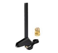 Eightwood Antena WiFi de 7 bandas tri-banda para placa base MSI - 2,4/5/6 GHz omnidireccional WiFi antena con base magnética, conector EZ-Plug de 2 m, cable de extensión compatible con Z890 Z790 X870