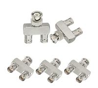 Eightwood BNC Splitter Adapter 5-Pack BNC macho a BNC hembra dual 1 en 2 hacia fuera 3 vías Audio RF Conector
