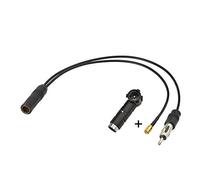 Eightwood DAB antena Splitter SMB a DIN Enchufe a DIN Enchufe Cable flexible RG174 30cm + DIN Adaptador hembra a ISO para recepción de radio digital Blaupunkt Beat TechniSat Pioneer Sony Kenwood