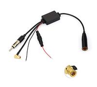 Eightwood Dab Coche Antena Splitter Adapter SMB - Am/FM Amplificador | Amplificador de Señal DIN para Radio Blaupunkt TechniSat Pioneer Sony Kenwood Alpine