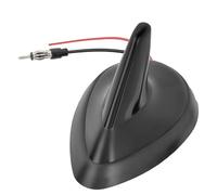 Eightwood FM/Am Antena de Techo Antena de Tiburón Coche con Amplificador de Señal Divisor de Antena de Radio de Coche Antena de Aleta de Tiburón Adaptador DIN con Cable de Extensión 20CM