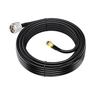 Eightwood N macho a RP-SMA cable macho de baja pérdida KSR240 10 pies para antena WiFi Yagi al aire libre, router WiFi