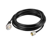 Eightwood NMO - Cable de extensión para antena UHF macho PL259 RG58 de 16.4 pies para Kenwood Yaesu Vertex Icom VHF/VHF/CB antena de radio móvil