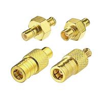 Eightwood Radio de Coche Adaptador de Antena Dab Adaptador MCX Kit de Conector SMB 4 Typ para Dab Radio Antena Antena RF Cable Car Satélite Sirius XM