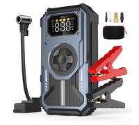 Eigotrav PD-270 6000A arrancador de batería de coche banco de energía portátil con bomba de aire de 150PSI dispositivo de arranque de refuerzo de emergencia de batería de coche