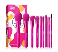 EIGSHOW 10 Pcs Makeup Brush Set, Nanofibras pinceles de maquillaje, Elección de regalo y Grande para principiantes o profesionales(Rojo)